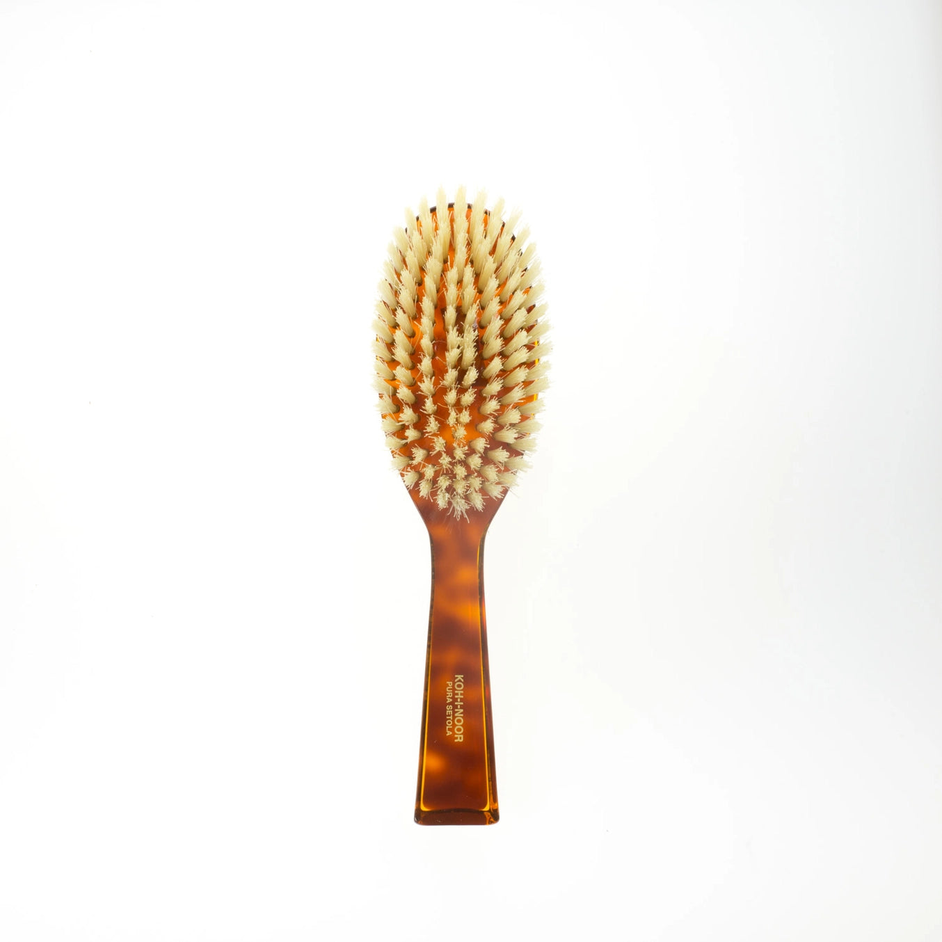 Italian Natural Bristle Oval Brush - Large